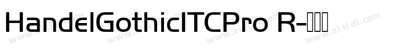 HandelGothicITCPro R字体转换